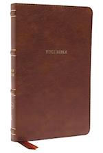 Nkjv, Thinline Bible, Leathersoft, Brown, Red Letter Edition, Comfort Print