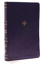 NKJV, Thinline Bible, Leathersoft, Navy, Thumb Indexed, Red Letter, Comfort Print