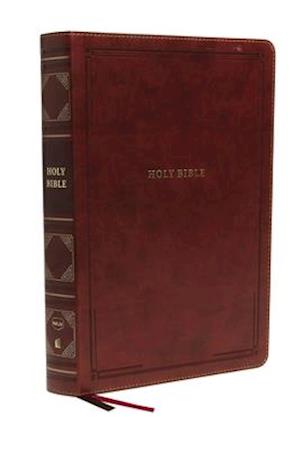 NKJV Holy Bible, Super Giant Print Reference Bible, Brown Leathersoft, 43,000 Cross references, Red Letter, Comfort Print: New King James Version