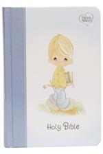 NKJV, Precious Moments Small Hands Bible, Hardcover, Blue, Comfort Print