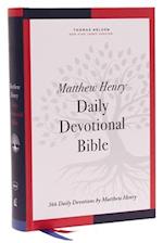 NKJV, Matthew Henry Daily Devotional Bible, Hardcover, Red Letter, Thumb Indexed, Comfort Print