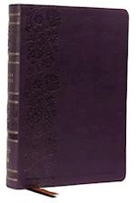 NKJV, Single-Column Wide-Margin Reference Bible, Leathersoft, Purple, Red Letter, Comfort Print