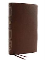 Nkjv, Thinline Reference Bible, Genuine Leather, Brown, Red Letter, Comfort Print