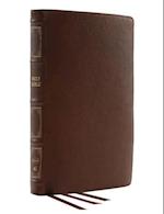 Nkjv, Reference Bible, Classic Verse-By-Verse, Center-Column, Genuine Leather, Brown, Red Letter, Comfort Print