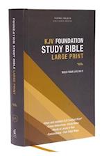 Kjv, Foundation Study Bible, Large Print, Hardcover, Red Letter, Comfort Print