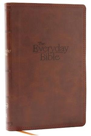 NKJV, The Everyday Bible, Brown Leathersoft, Red Letter, Comfort Print