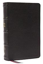 KJV, Personal Size Large Print Single-Column Reference Bible, Genuine Leather, Black, Red Letter, Comfort Print