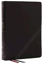 Nkjv, Word Study Reference Bible, Bonded Leather, Black, Red Letter, Thumb Indexed, Comfort Print