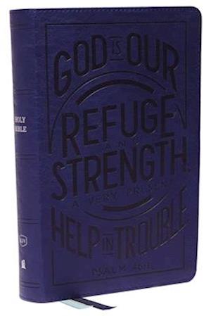 Kjv, Personal Size Reference Bible, Verse Art Cover Collection, Leathersoft, Blue, Red Letter, Thumb Indexed, Comfort Print