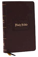 KJV, Personal Size Large Print Reference Bible, Vintage Series, Leathersoft, Brown, Red Letter, Thumb Indexed, Comfort Print