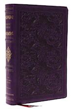 NKJV, Wide-Margin Reference Bible, Sovereign Collection, Leathersoft, Purple, Red Letter, Comfort Print