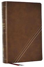 Kjv, Word Study Reference Bible, Leathersoft, Brown, Red Letter, Thumb Indexed, Comfort Print