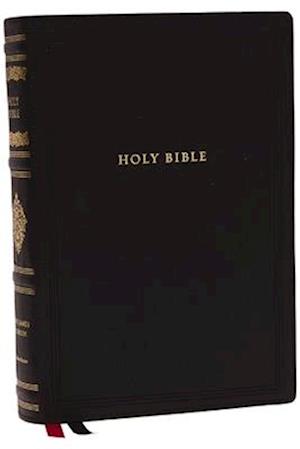 KJV, Wide-Margin Reference Bible, Sovereign Collection, Genuine Leather, Black, Red Letter, Comfort Print