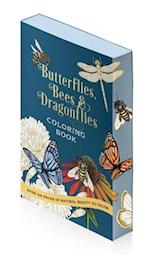 Butterflies, Bees & Dragonflies Coloring Book