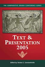 Text & Presentation, 2005