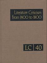 Literature Criticism from 1400-1800