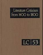 Literature Criticism from 1400 to 1800