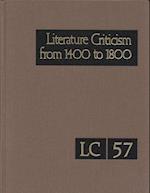 Literature Criticism from 1400 to 1800