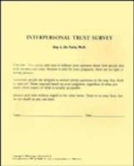 Interpersonal Trust Surveys, Self, Revised Second Printing