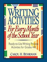 Writing Activities for Every Month of the School Year