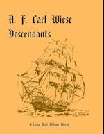 A. F. Carl Wiese Descendants