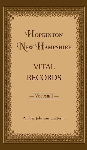 Hopkinton, New Hampshire, Vital Records, Volume 1