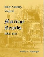 Essex County, Marriage Records, 1884-1921 