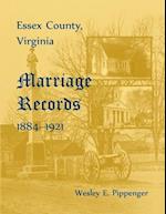 Essex County, Virginia Marriage Records, 1884-1921