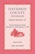 Davidson County, Tennessee, Deed Book Z