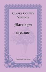 Clarke County, Virginia Marriages, 1836-1886