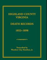 Highland County, Virginia Death Records, 1853-1898