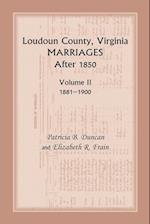 Loudoun County, Virginia Marriages After 1850