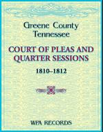 Greene County, Tennessee Court of Pleas and Quarter Sessions, 1810-1812