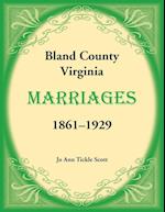 Bland County, Virginia Marriages, 1861-1929