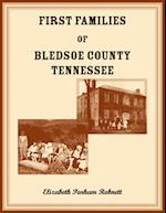 First Families of Bledsoe County, Tennessee