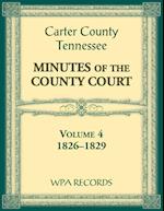 Carter County, Tennessee Minutes of County Court, 1826-1829, Volume 4