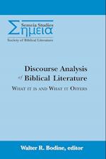 Discourse Analysis of Biblical Literature