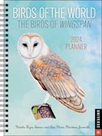 Birds of the World: The Birds of Wingspan 12-Month 2024 Planner Calendar