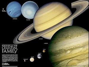 Maps, N:  The Solar System, 2-sided, Tubed