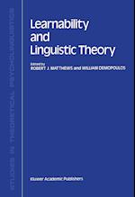 Learnability and Linguistic Theory