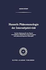 Husserls Phanomenologie Der Intersubjektivitat