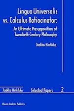 Lingua Universalis vs. Calculus Ratiocinator: