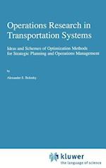 Operations Research in Transportation Systems