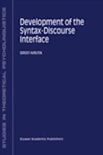 Development of the Syntax-Discourse Interface