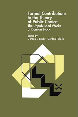 Formal Contributions to the Theory of Public Choice