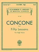 50 Lessons, Op. 9: Schirmer Library of Classics Volume 1468 High Voice