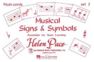 Musical Signs and Symbols Set II 24 Cards 48 Sides Moppet Flash Cards