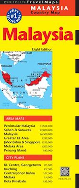 Malaysia Travel Map 8th Edition