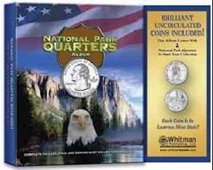 National Park Quarters Album with Coins