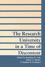 The Research University in a Time of Discontent